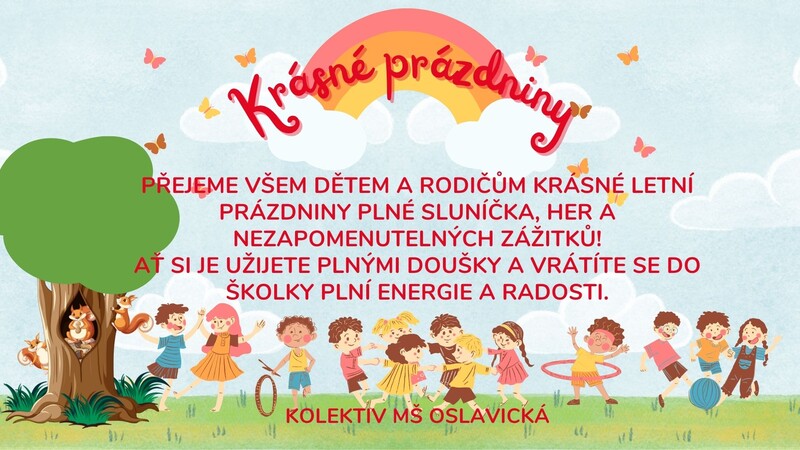 Přání krásných prázdnin 2025